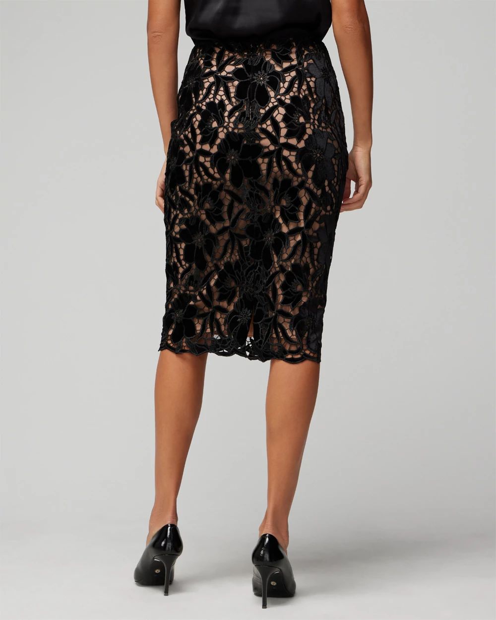 Lace pencil skirt sales white house black market